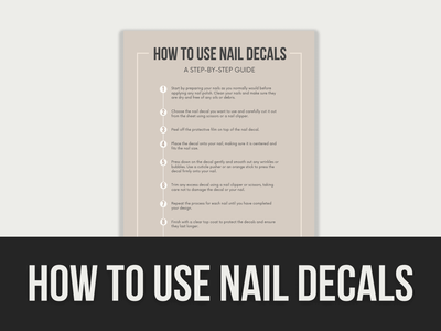 How-To-Use-Nail-Decals PLR MRR Digital Products from Grit Ground