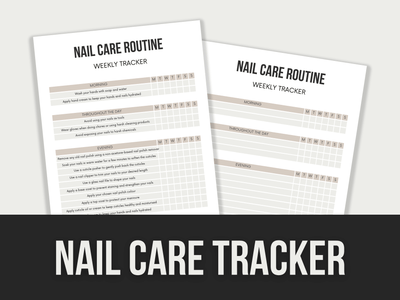 Nail-Care-Tracker PLR MRR Digital Products from Grit Ground