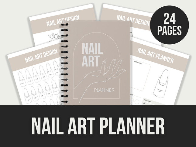 Nail-Art-Planner PLR MRR Digital Products from Grit Ground