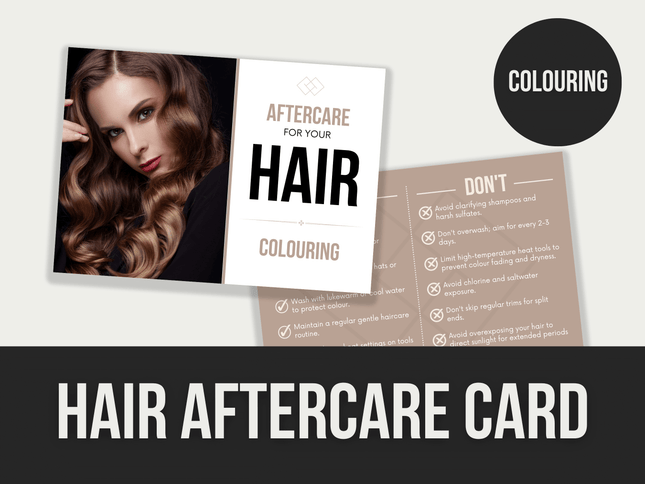 Hair-Aftercare-Card PLR MRR Digital Products from Grit Ground