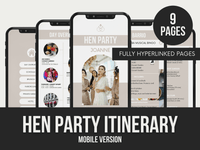 Hen-Party-Itnerary PLR MRR Digital Products from Grit Ground