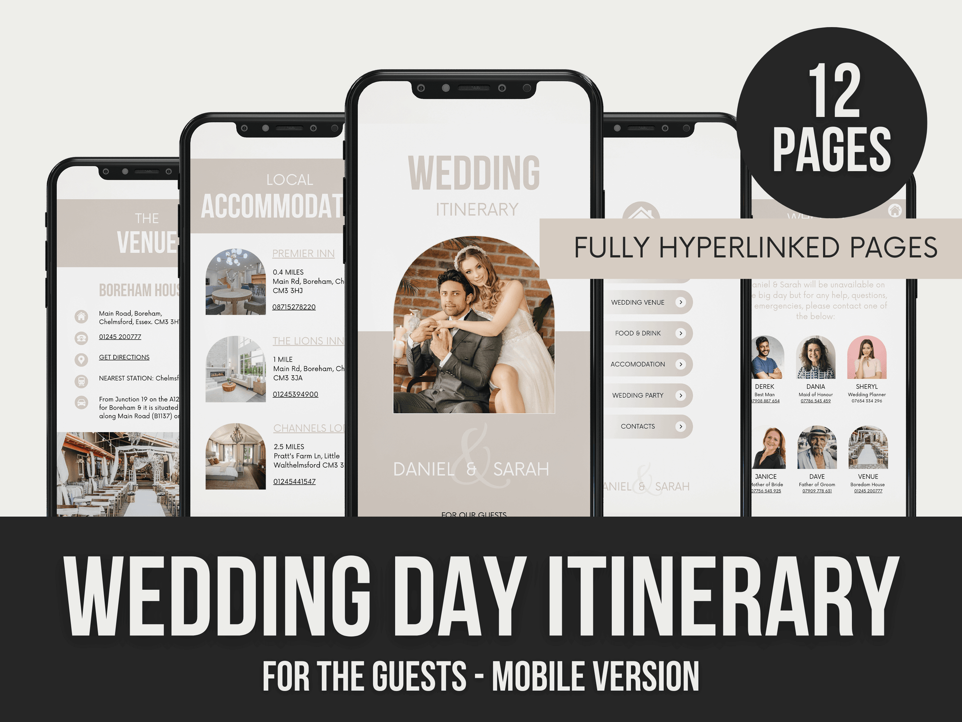 Wedding-Day-Itinerary PLR MRR Digital Products from Grit Ground