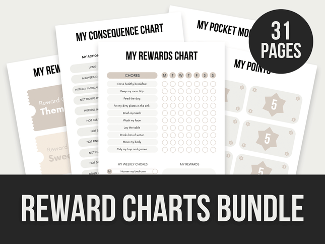 Reward-Charts-Bundle PLR MRR Digital Products from Grit Ground