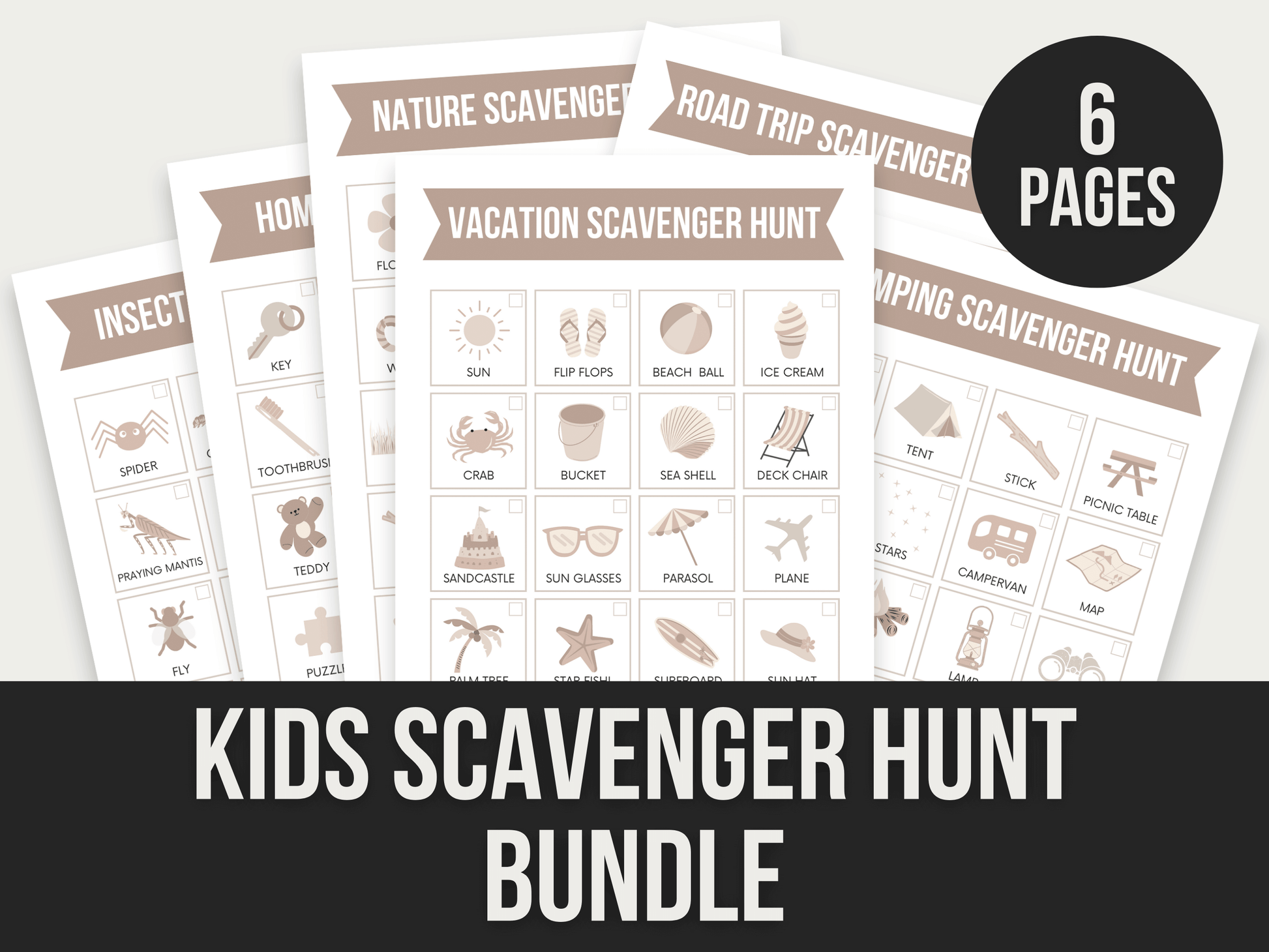 Kids-Scavenger-Hunt-Bundle PLR MRR Digital Products from Grit Ground