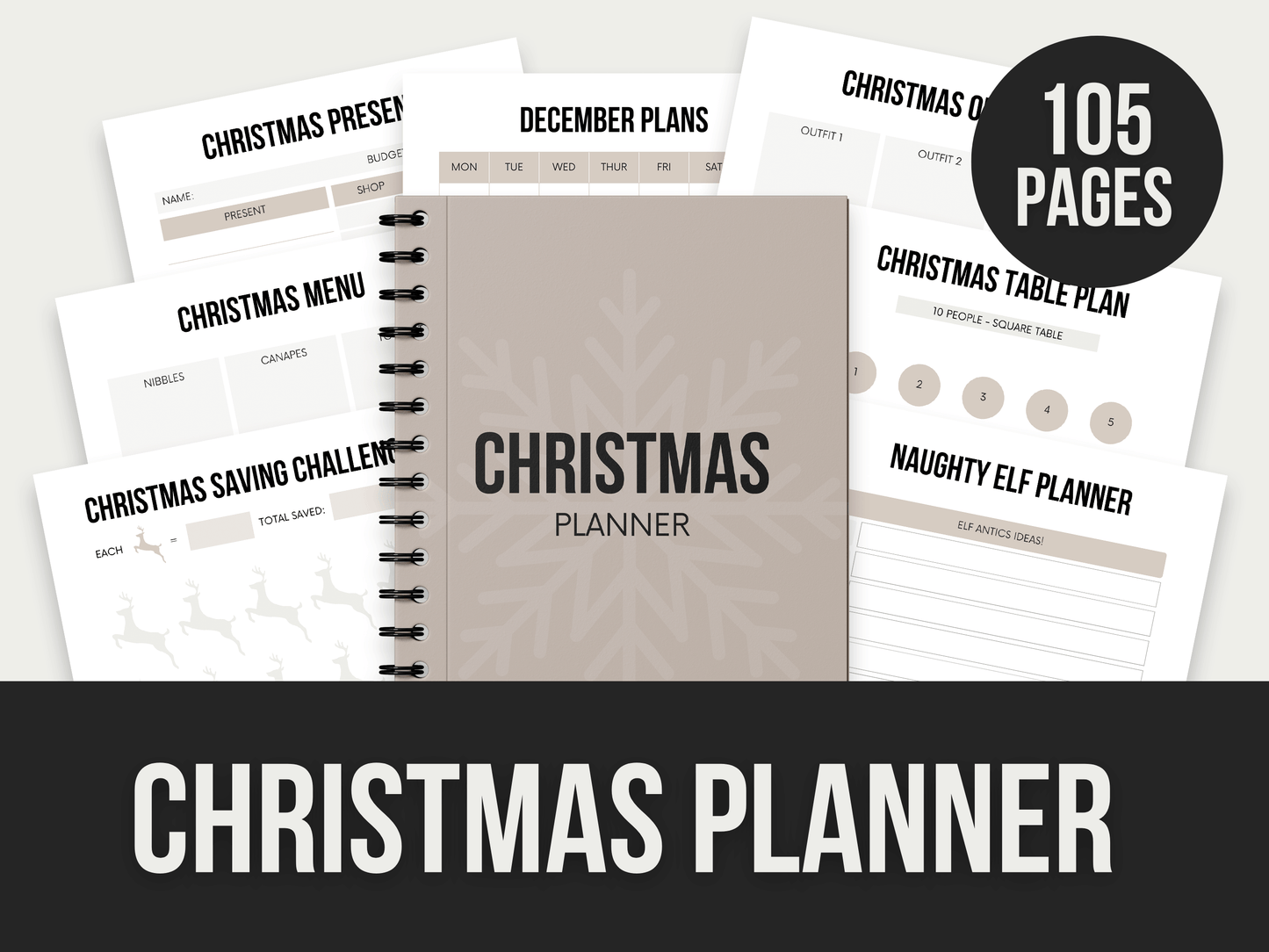 Christmas-Planner PLR MRR Digital Products from Grit Ground