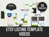 Etsy-Listing-Template-Videos PLR MRR Digital Products from Grit Ground