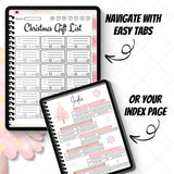 FREE Christmas Digital Planner Holiday Gift Tracker Budget Planner Christmas Wish List