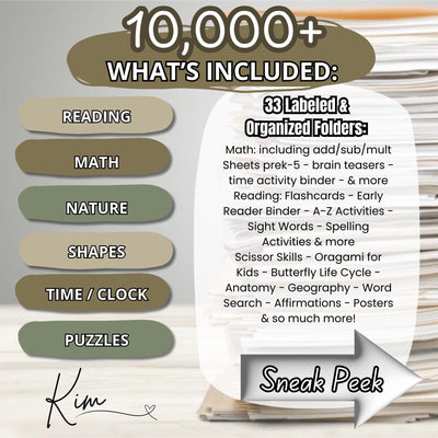 Mega Education Vault 10,000+ Printables for Parents | Teachers | Classroom Worksheets | Kids Activities | Instant Download & Lifetime Access