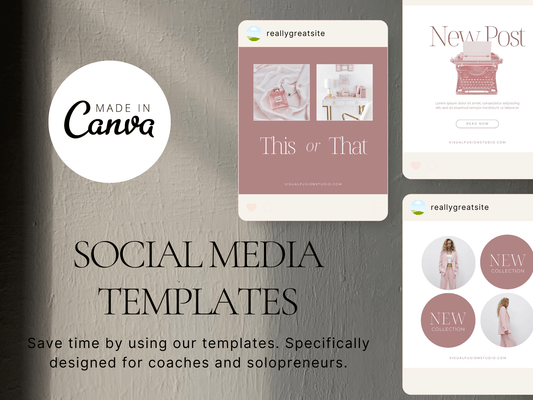 Instagram Post Canva Templates PLR MRR Digital Products from Grit Ground