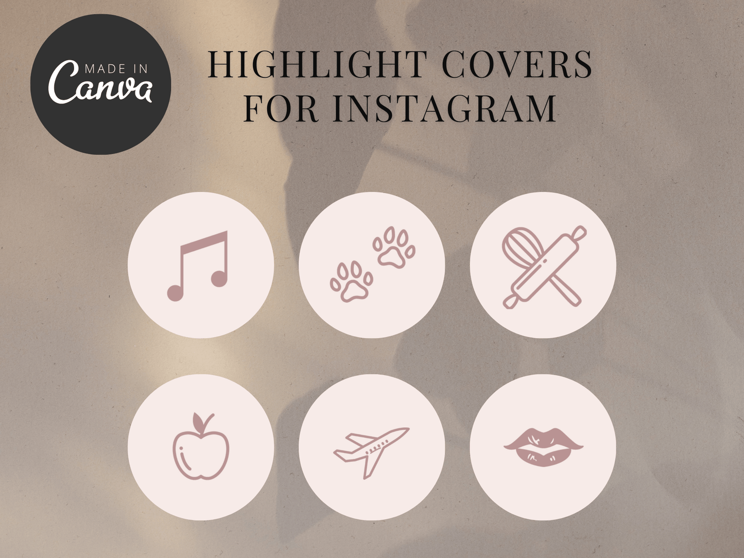 Instagram Highlight Covers Template PLR MRR Digital Products from Grit Ground