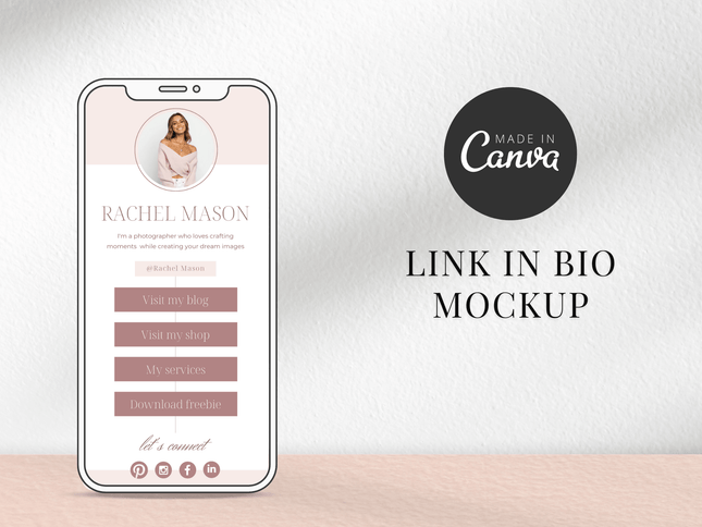 Instagram Link in Bio Canva Template PLR MRR Digital Products from Grit Ground