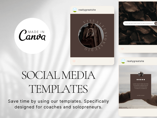 Instagram Post Canva Templates PLR MRR Digital Products from Grit Ground