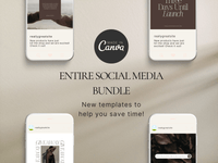 Instagram Bundle Canva Template PLR MRR Digital Products from Grit Ground