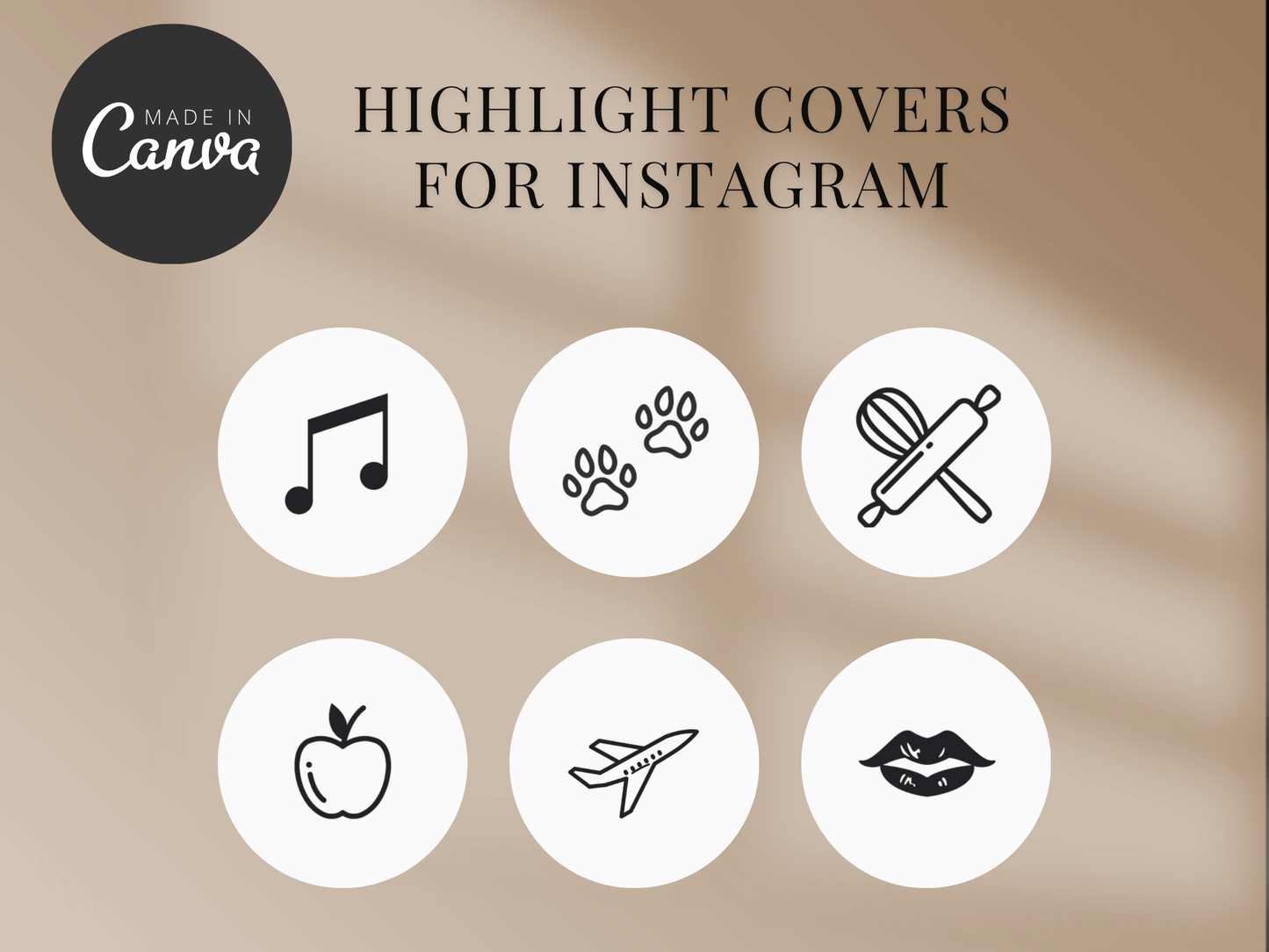 Instagram Highlight Cover Canva Template PLR MRR Digital Products from Grit Ground