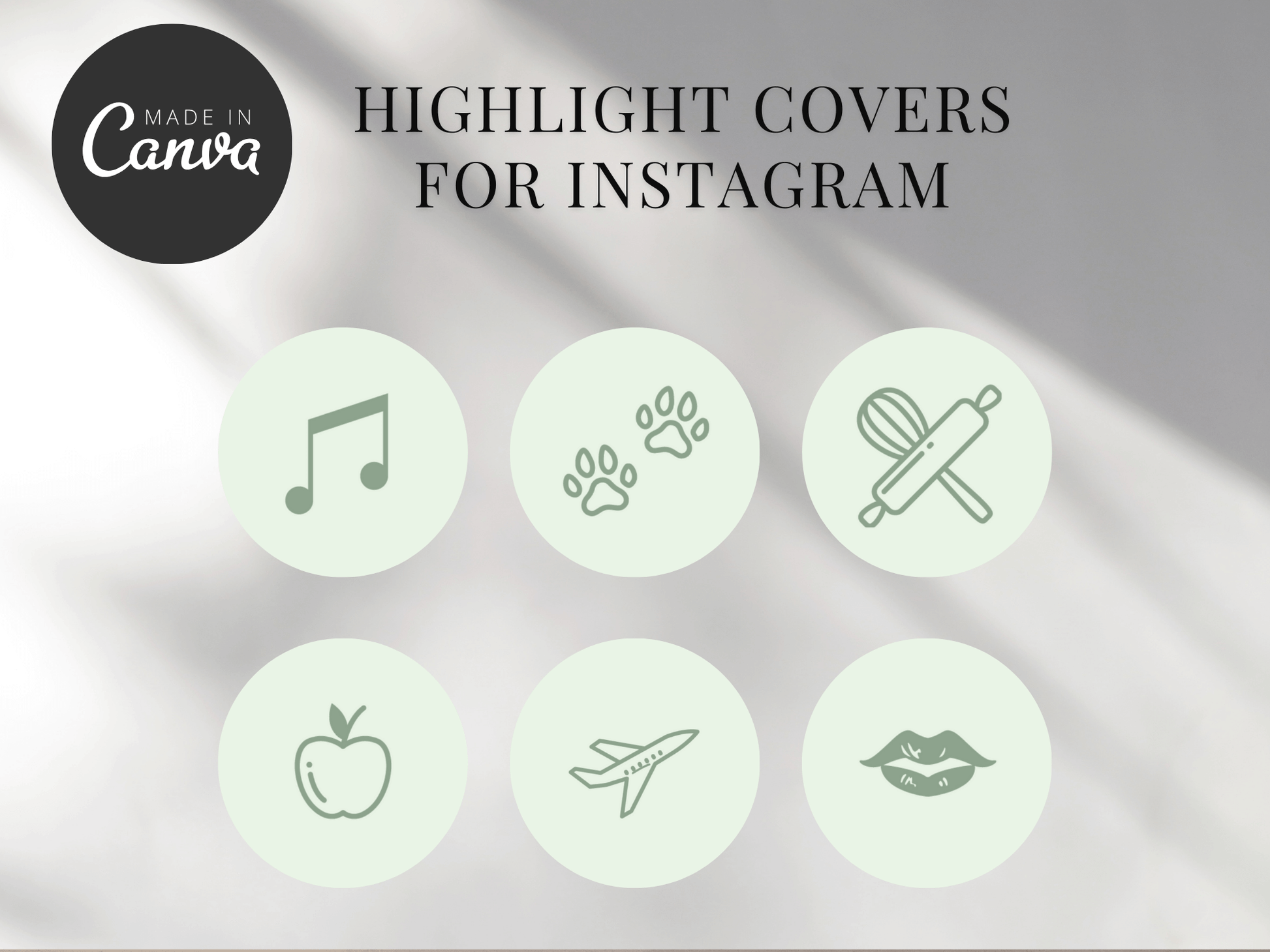 Instagram Highlight Covers Template PLR MRR Digital Products from Grit Ground