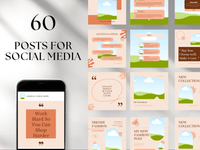 60 Lovely Fashion Social Media Templates PLR MRR Digital Products from Grit Ground