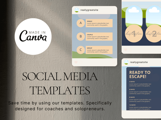 50 Travel Agent Story Canva Templates PLR MRR Digital Products from Grit Ground