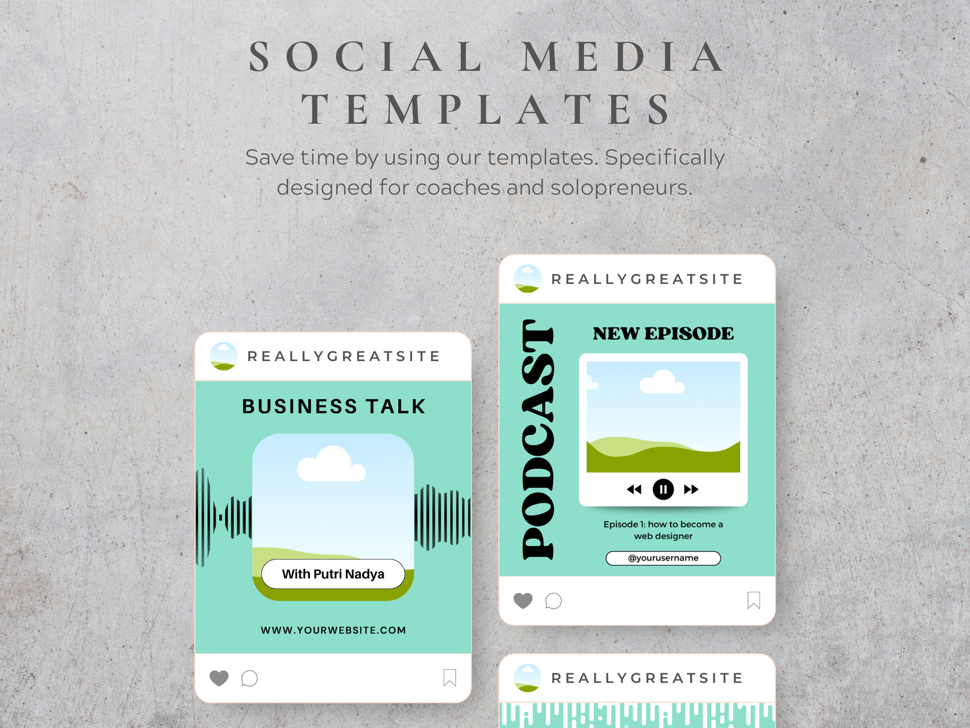 60 Real Estate Social Media Templates PLR MRR Digital Products from Grit Ground