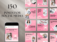 Healthcare Social Media Template Bundle PLR MRR Digital Products from Grit Ground