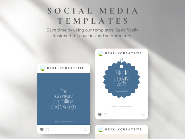 Instagram Post Canva Templates PLR MRR Digital Products from Grit Ground