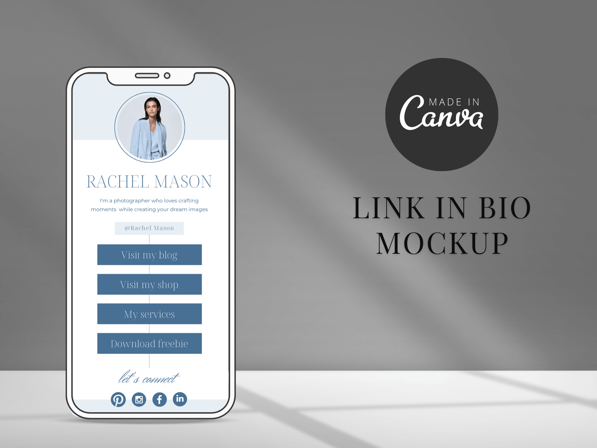 Instagram Link in Bio Canva Template PLR MRR Digital Products from Grit Ground