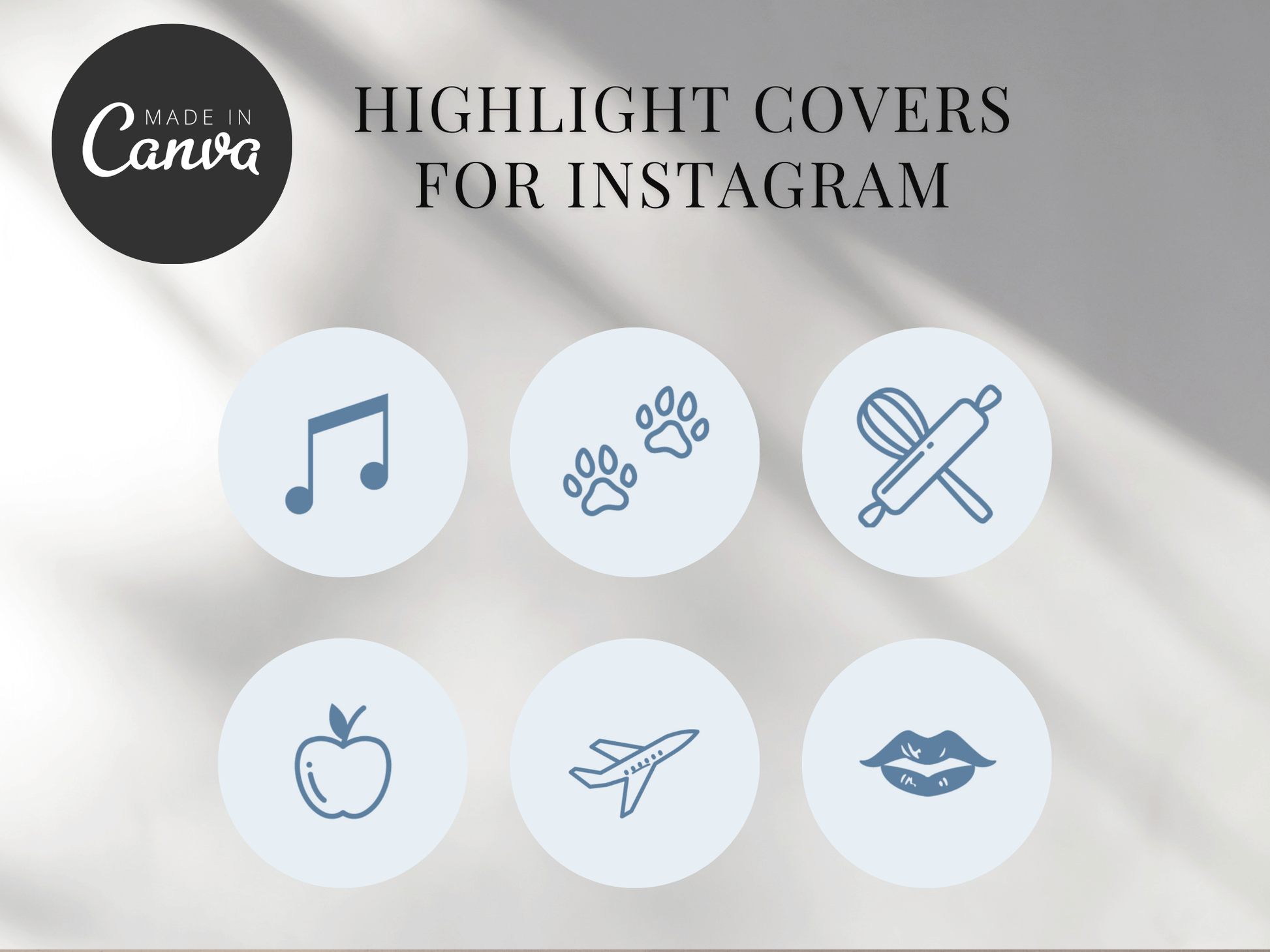 Instagram Highlight Covers Template PLR MRR Digital Products from Grit Ground