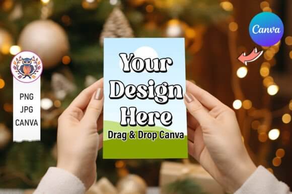 Christmas Card Mockup 2 PLR MRR Digital Products from Grit Ground