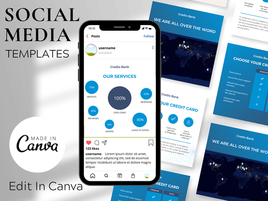 Finance Canva Templates Bundle PLR MRR Digital Products from Grit Ground