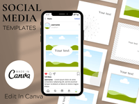 Elegant Canva Instagram Templates PLR MRR Digital Products from Grit Ground