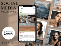 MRV Templates - 50 Social Media Post Template for Beauty PLR MRR Digital Products from Grit Ground