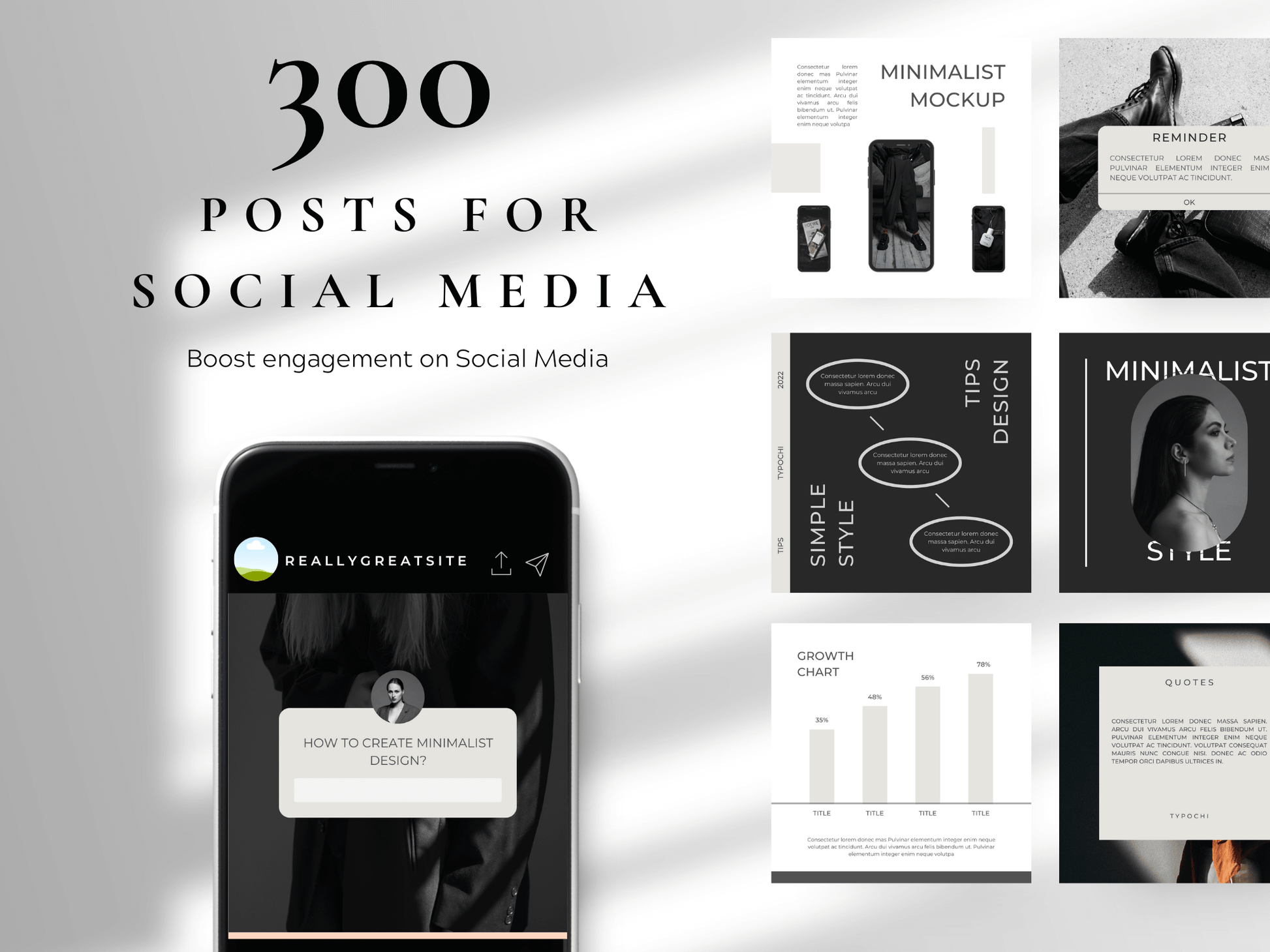 Social Media Templates Canva PLR MRR Digital Products from Grit Ground