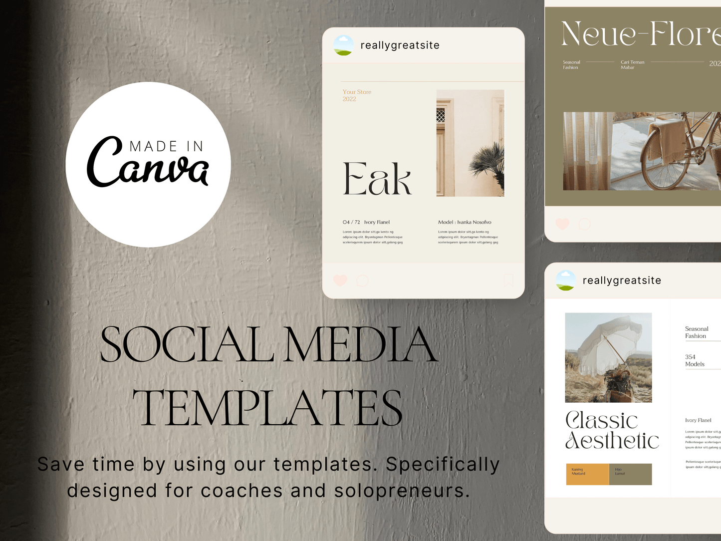 Fashion Social Media Catalog Template PLR MRR Digital Products from Grit Ground