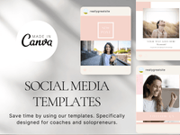 Pink Canva Instagram PLR MRR Digital Products from Grit Ground