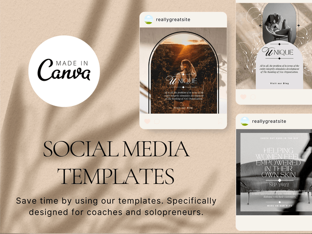 Chic Instagram Pack Templates PLR MRR Digital Products from Grit Ground