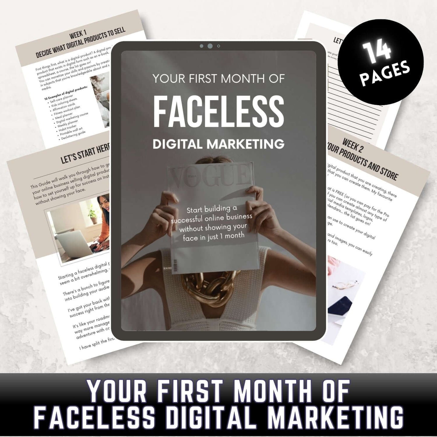 Ebook-Faceless-Digital-Marketing PLR MRR Digital Products from Grit Ground