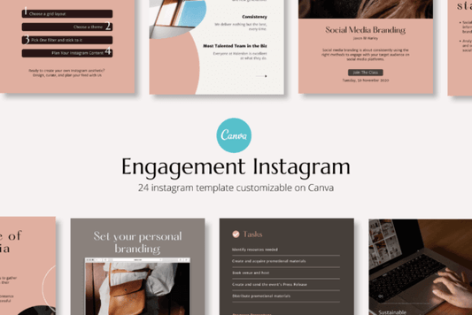 Engagement Puzzle Instagram Template PLR MRR Digital Products from Grit Ground