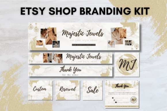 Etsy Shop Branding Kit PLR MRR Digital Products from Grit Ground