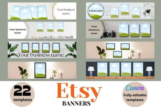 Printable Etsy Banner PLR MRR Digital Products from Grit Ground