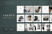 Golden Instagram Carousel PLR MRR Digital Products from Grit Ground