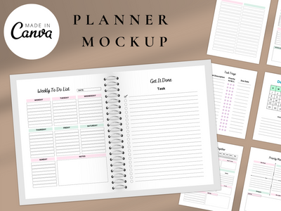 FREE Undated Brain Dump Planner Canva