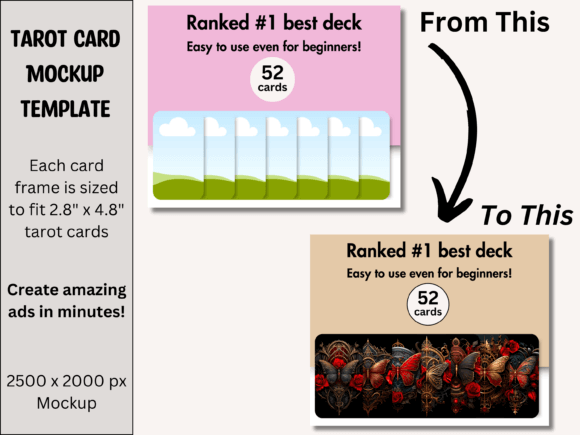 Tarot Card Product Mockup PLR MRR Digital Products from Grit Ground
