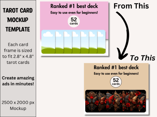 Tarot Card Product Mockup PLR MRR Digital Products from Grit Ground