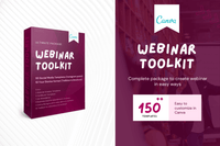 Webinar Toolkit Canva Template PLR MRR Digital Products from Grit Ground