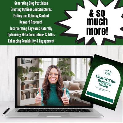 Bloggers Success Guide with ChatGPT: Unlock Your Blogging Potential & Achieve Higher Engagement | Instant Download | Social Media  | Planner