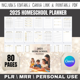 PLR MRR The Ultimate Homeschool Planner: Organize, Track, and Record Your Homeschooling Journey