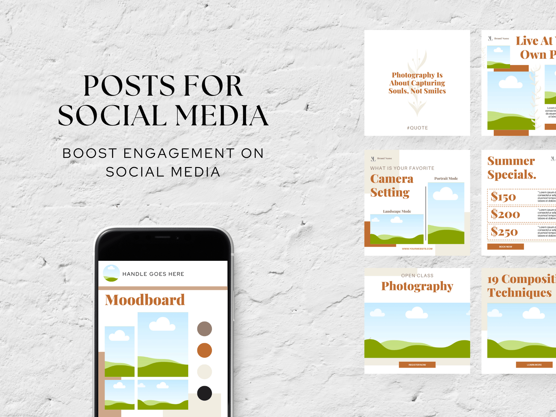 Photography Canva Instagram Post Template PLR MRR Digital Products from Grit Ground