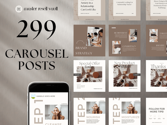 299 Carousel Posts PLR MRR Digital Products from Grit Ground